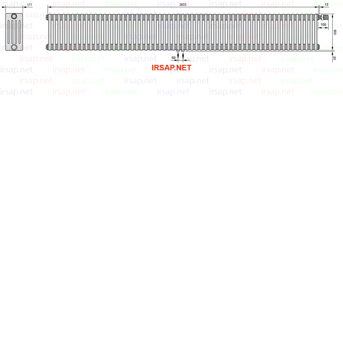 Радиатор IRSAP Tesi 50600/59 T52 CL 01